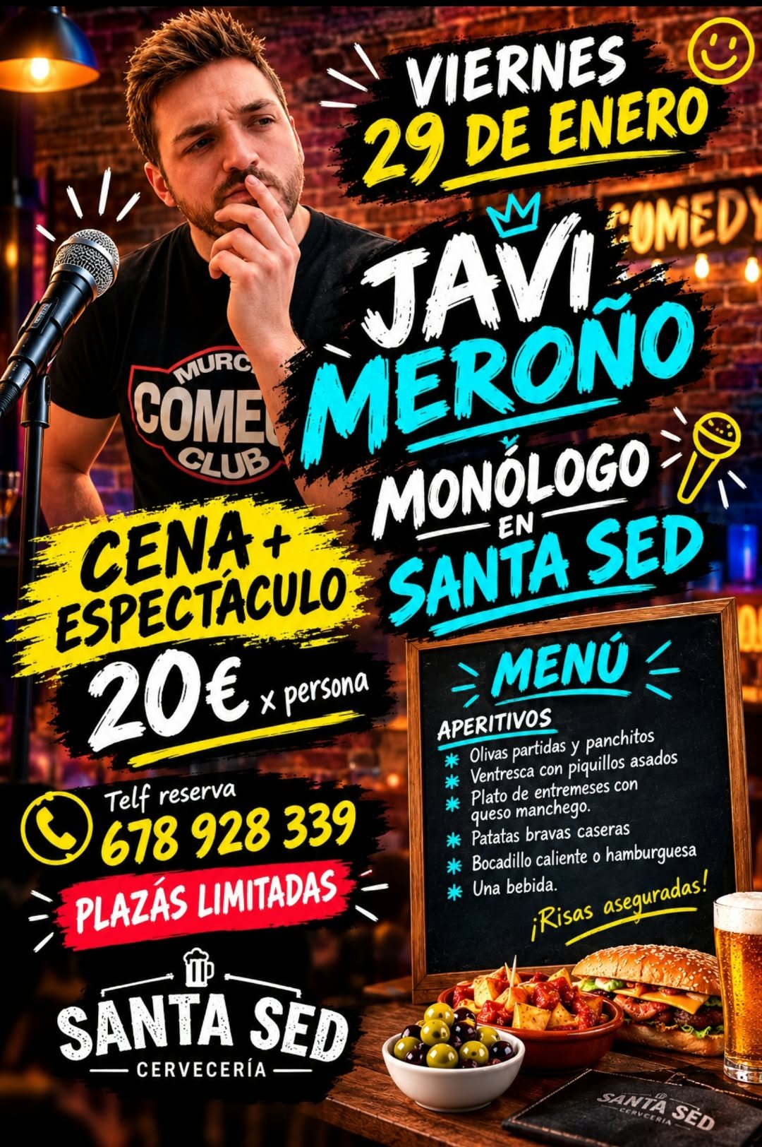 monologo javi meroño en Santa Sed Santa Sed día monólogo