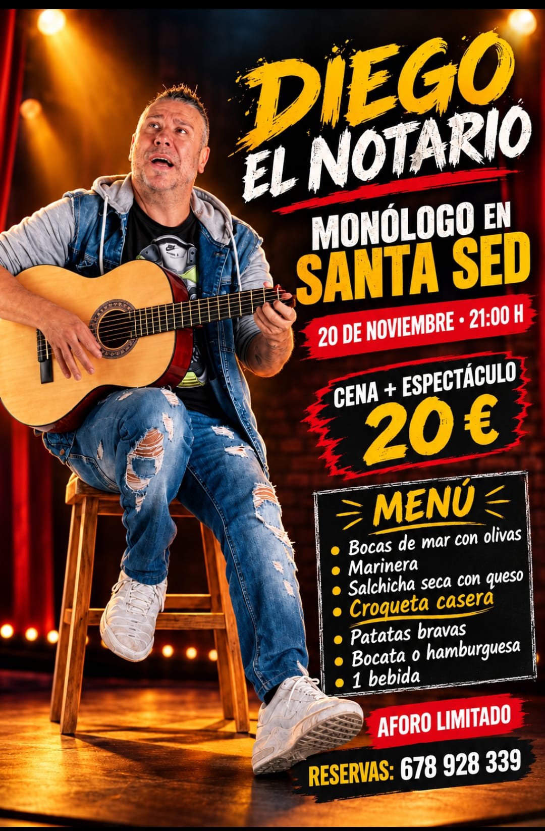 monologo el notario Diego el notario en Santa Sed